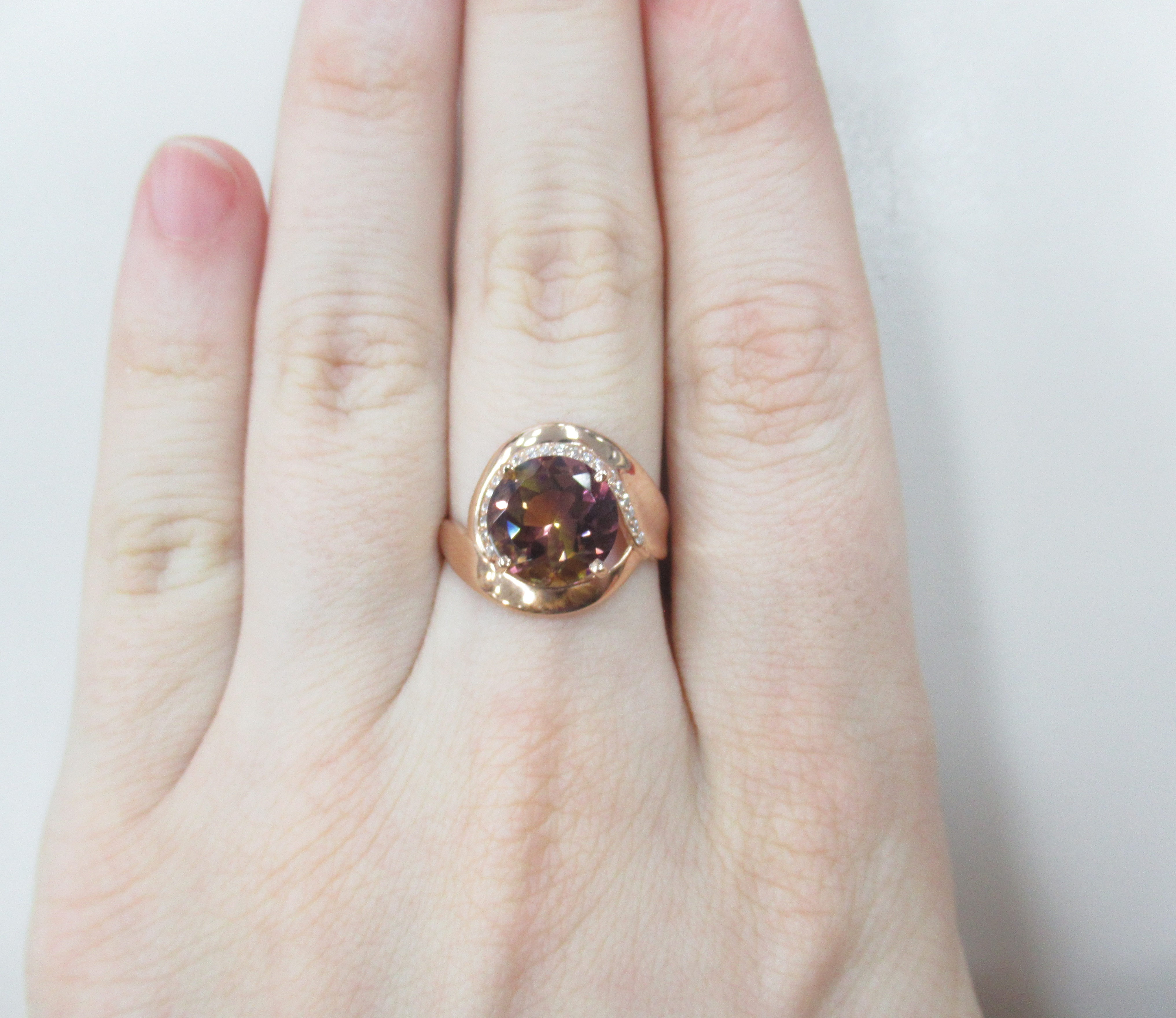 Серебряное кольцо с аметрином